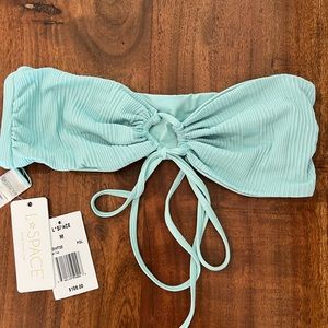LSPACE bandeau bathing suit top. New with tags attached.